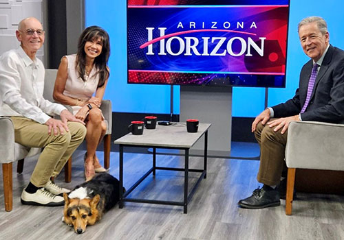 Ted Simons, meet adorable Huck, along with his owner Ed Gesten and Director of Community Engagement Lin Sue Flood