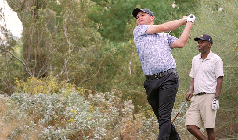 Golfer at the Pro-Am Golf Tournament
