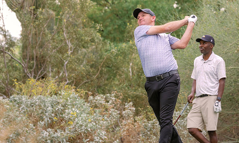 Golfer at the Pro-Am Golf Tournament