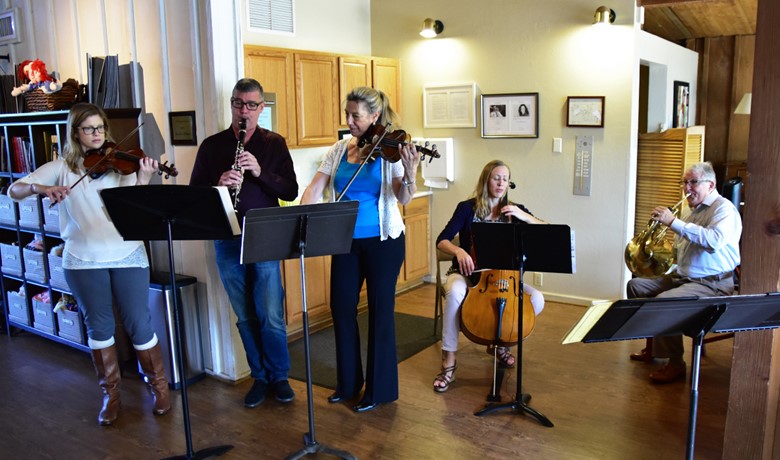 Small group of Phoenix Symphony musicians performing