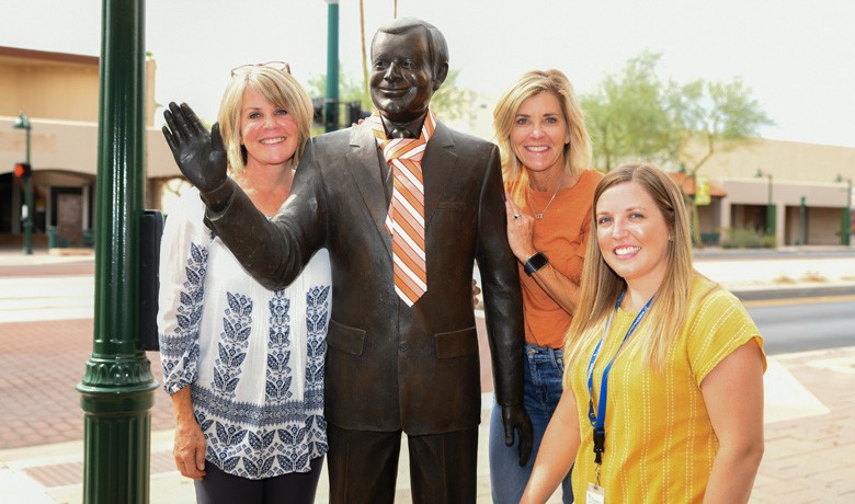 Michel Fluhr and Lisa Bargery with HOV nurse Bessie Medigovich