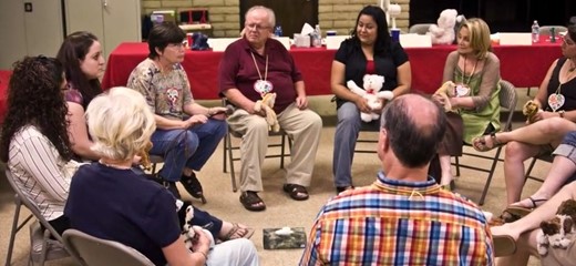 Support Group sitting in circle talking