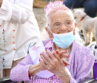 Stella Sgro 100 yrs old World War II Veteran