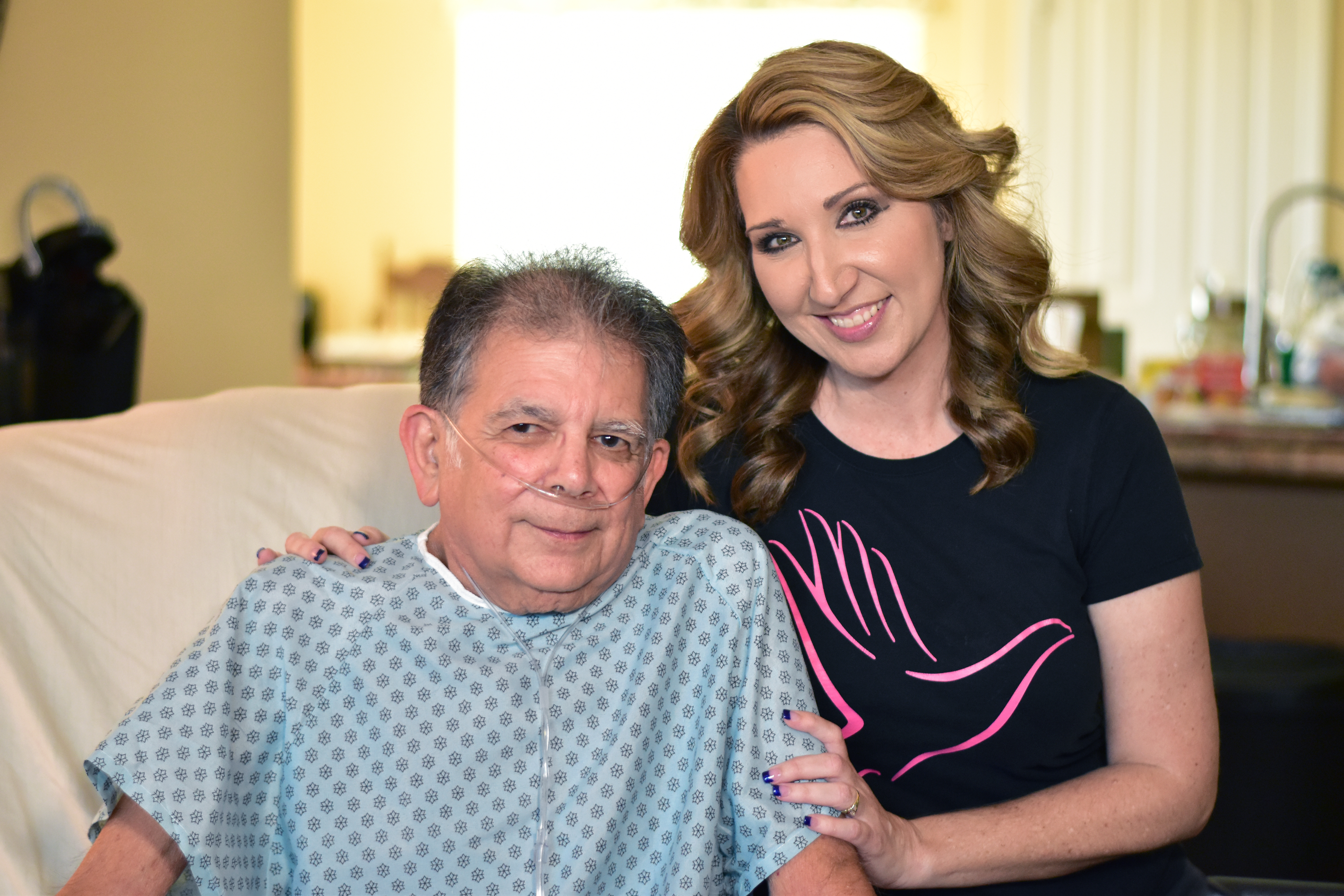 Patient Tony Bernardi with CNA Shellie Willmers