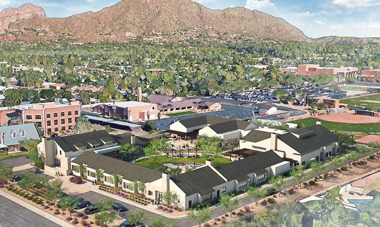 A life-like rendering of the DCEC campus in Phoenix