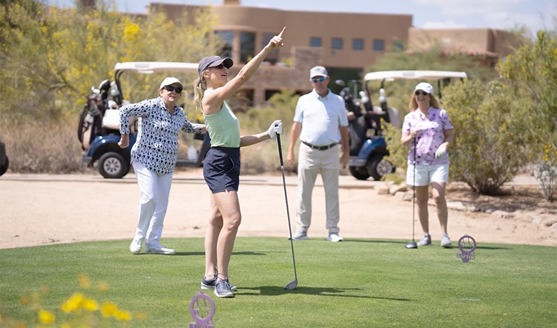 Golfer at the Pro-Am Golf Tournament