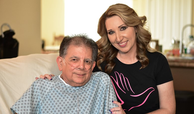 Patient Tony Bernardi with CNA Shellie Willmers