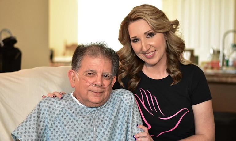 Patient Tony Bernardi with CNA Shellie Willmers