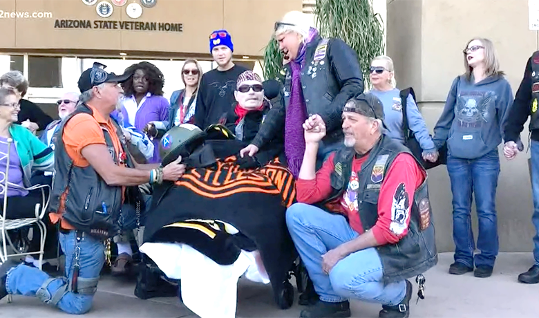 Ken Jones and friends gather for last bike ride
