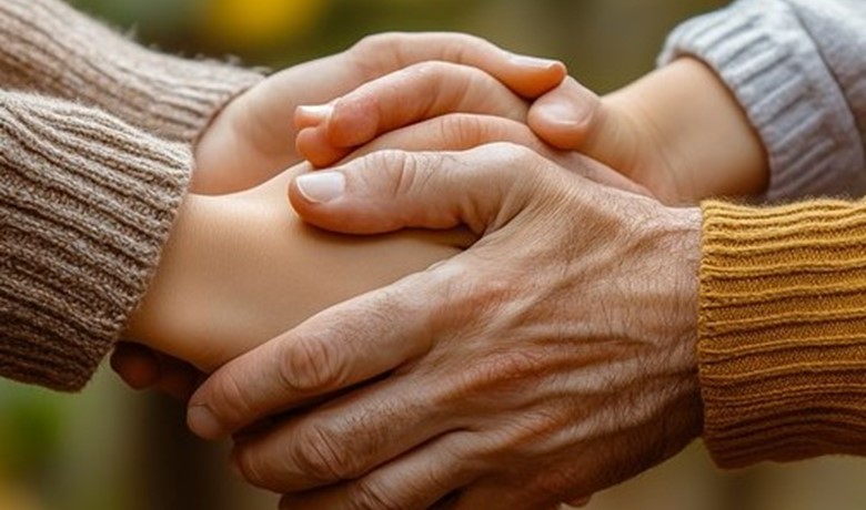 Hands holding