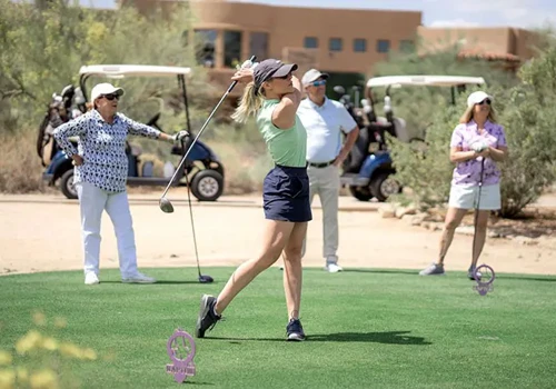 Golfer at the Pro-Am Golf Tournament