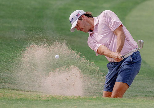 Male golfer at the annual Pro-Am Golf Tournament
