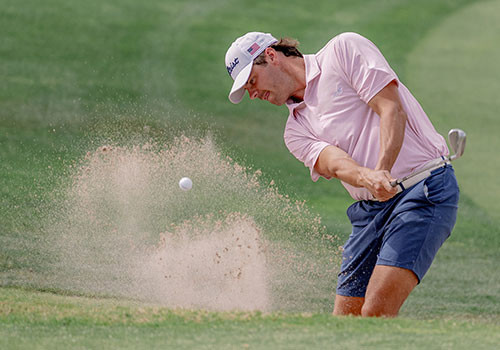 Male golfer at the annual Pro-Am Golf Tournament