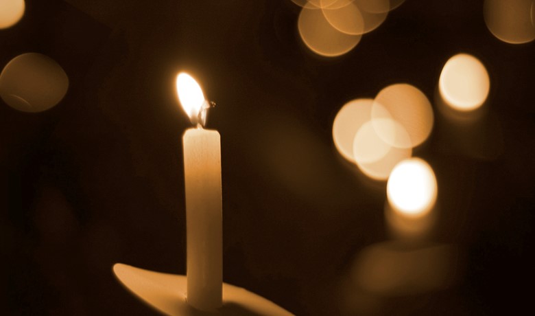 Small hand-held candle