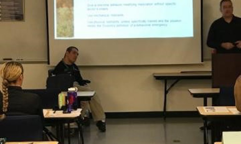 First responders in a classroom setting