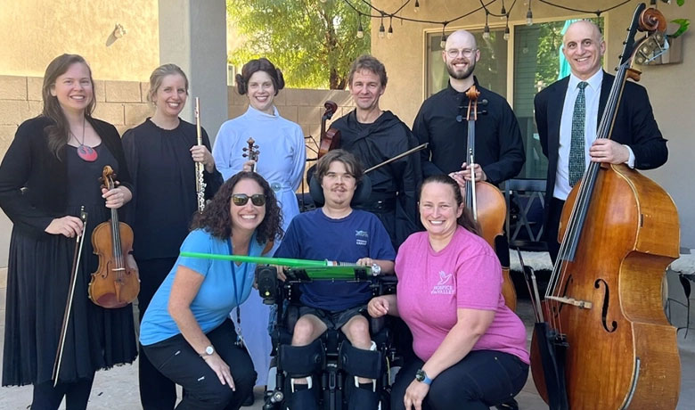 Anthony loved his surprise concert – all thanks to his nurse, social worker and the Phoenix Symphony.