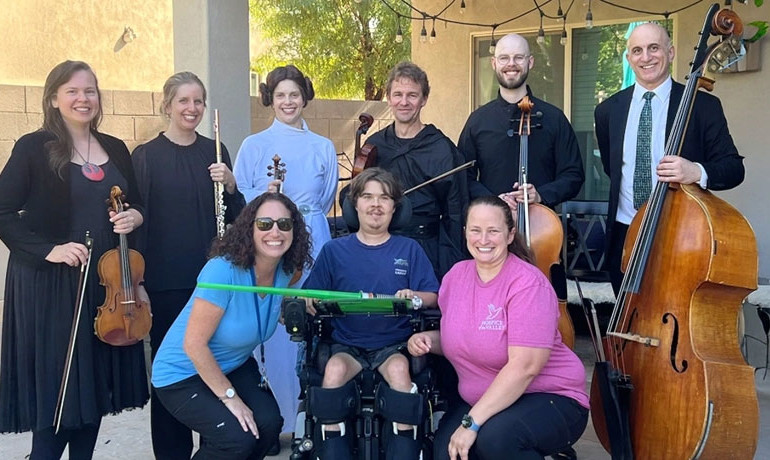 Anthony loved his surprise concert – all thanks to his nurse, social worker and the Phoenix Symphony.
