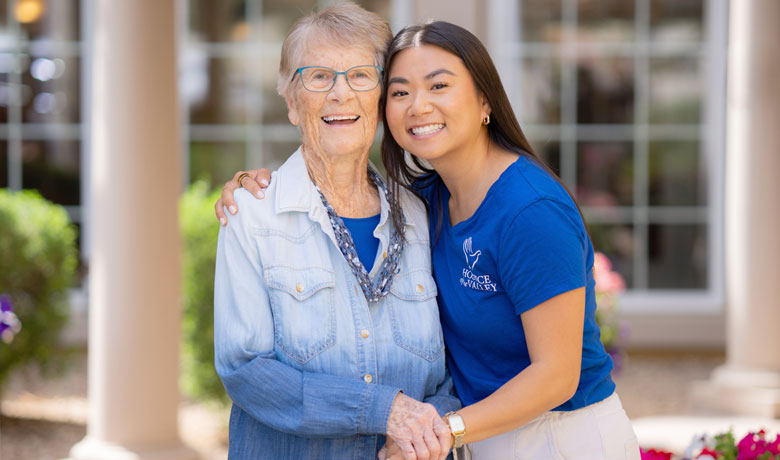 Social Worker with patient