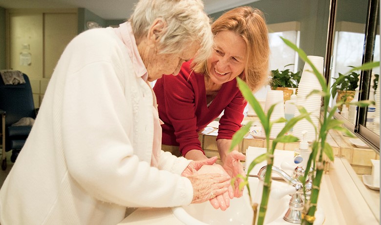 Gillian Hamilton, MD with patient