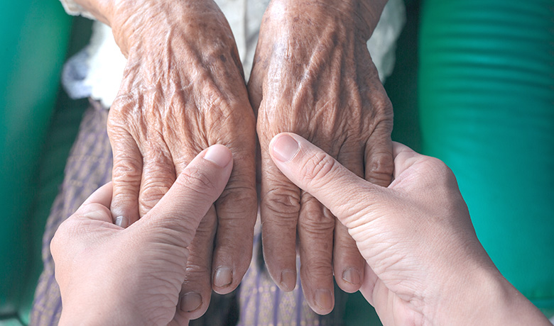 Holding hands