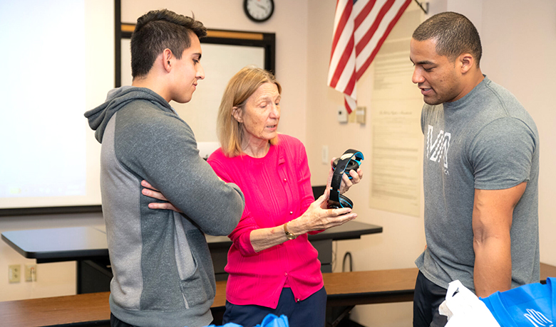 Gill Hamilton teaches ASU students