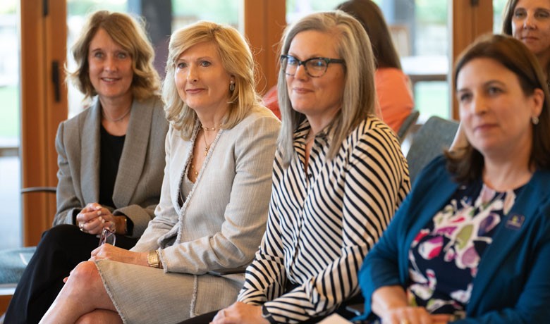 Mercy Care CEO Lorry Bottrill, Hospice of the Valley Executive Director Debbie Shumway, Gov. Katie Hobbs and Contexture CEO Melissa Kotrys