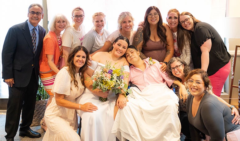 Jovani Colmenero and Kaylie Garcia were married at Ryan House.