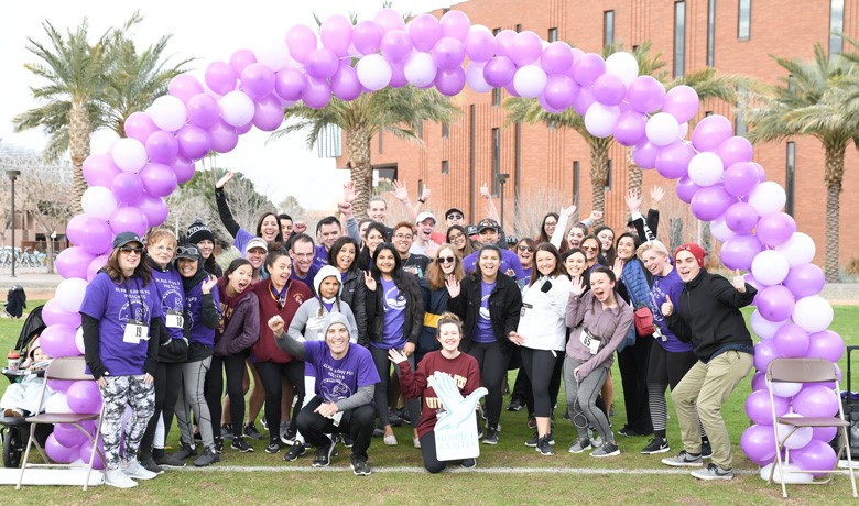Community Fundraiser team walk to raise money