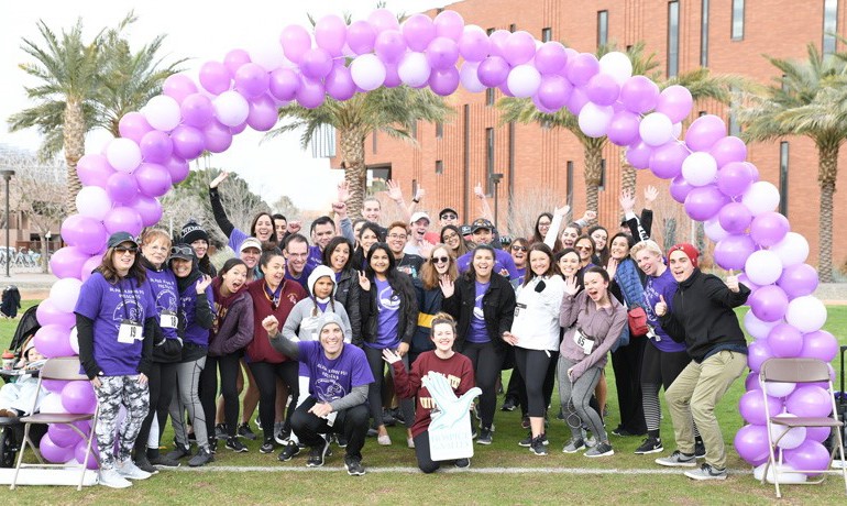 Community Fundraiser team walk to raise money